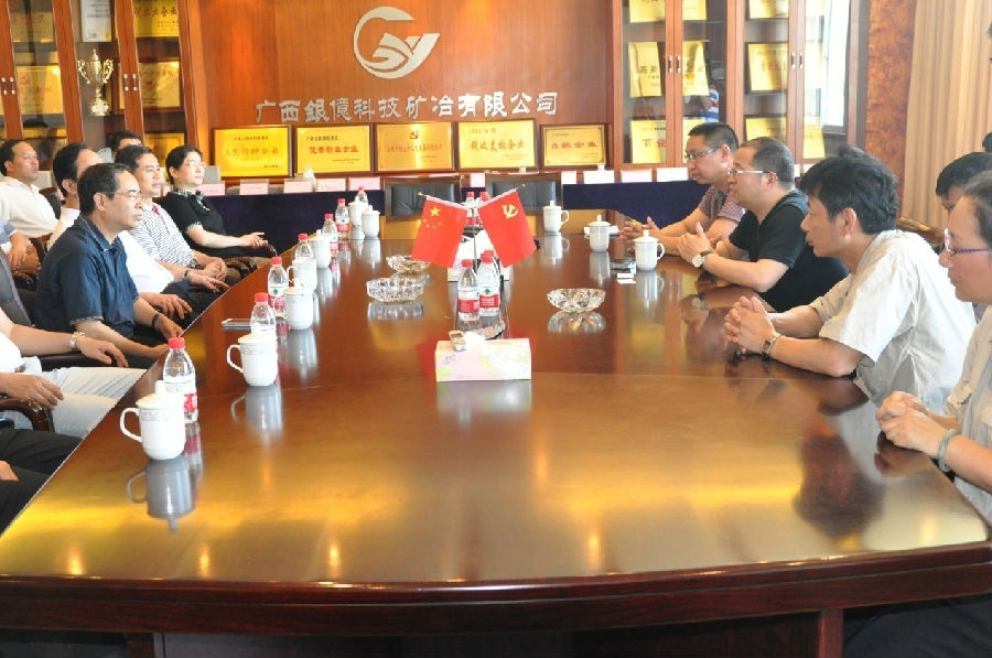 廣西自治區(qū)發(fā)改委副主任潘文峰蒞臨廣西銀億公司考察指導